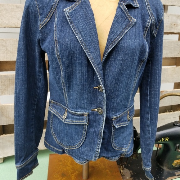 Gloria Vanderbilt denim jean jacket - Picture 6 of 8